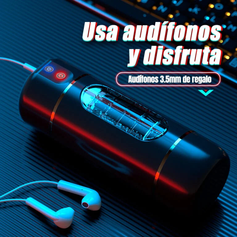 ASHLEY Masturbador Automático con Gemidos