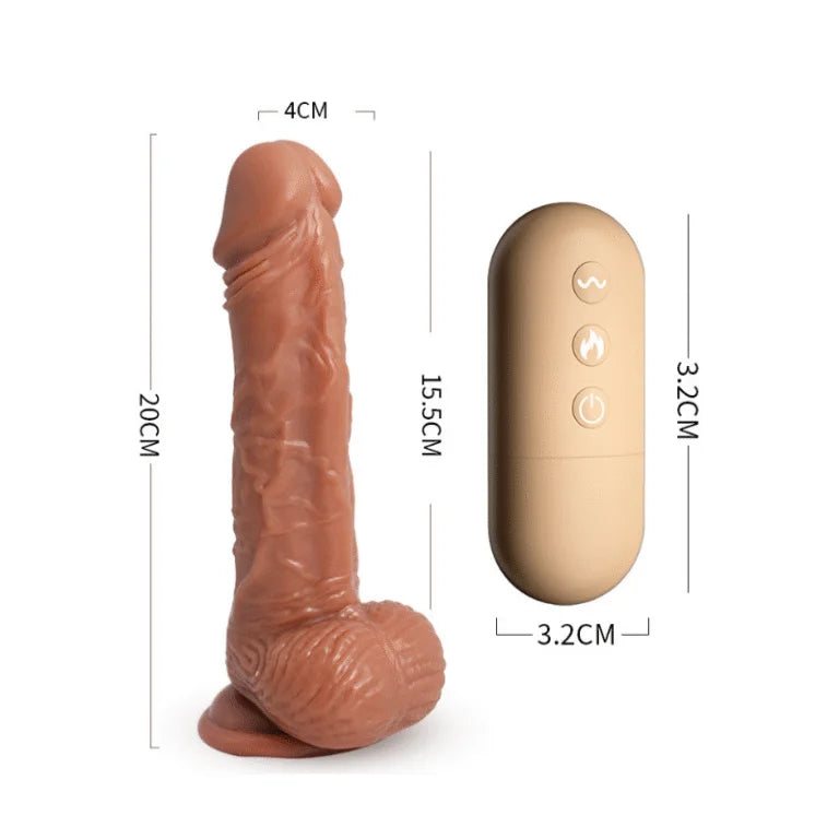 Dildo vibrador con control Vince