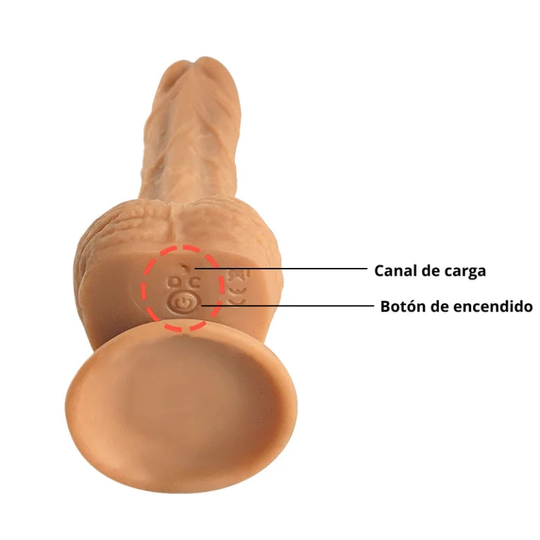 Dildo vibrador con control Vince