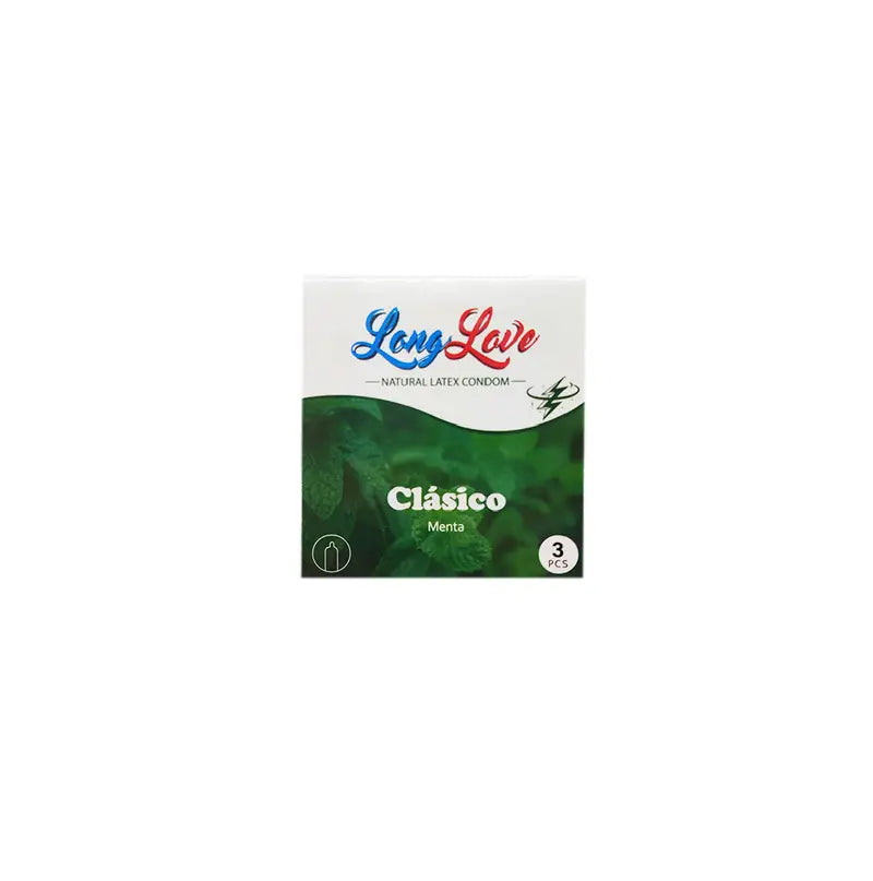 Pack 3 preservativos sabor menta