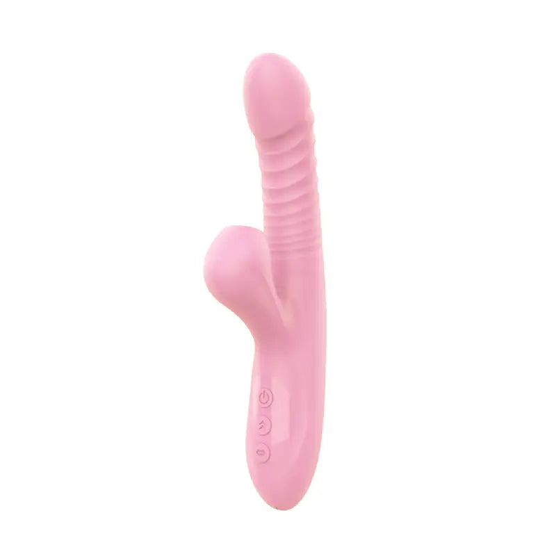 Vibrador telescópico con succionador y 42°c