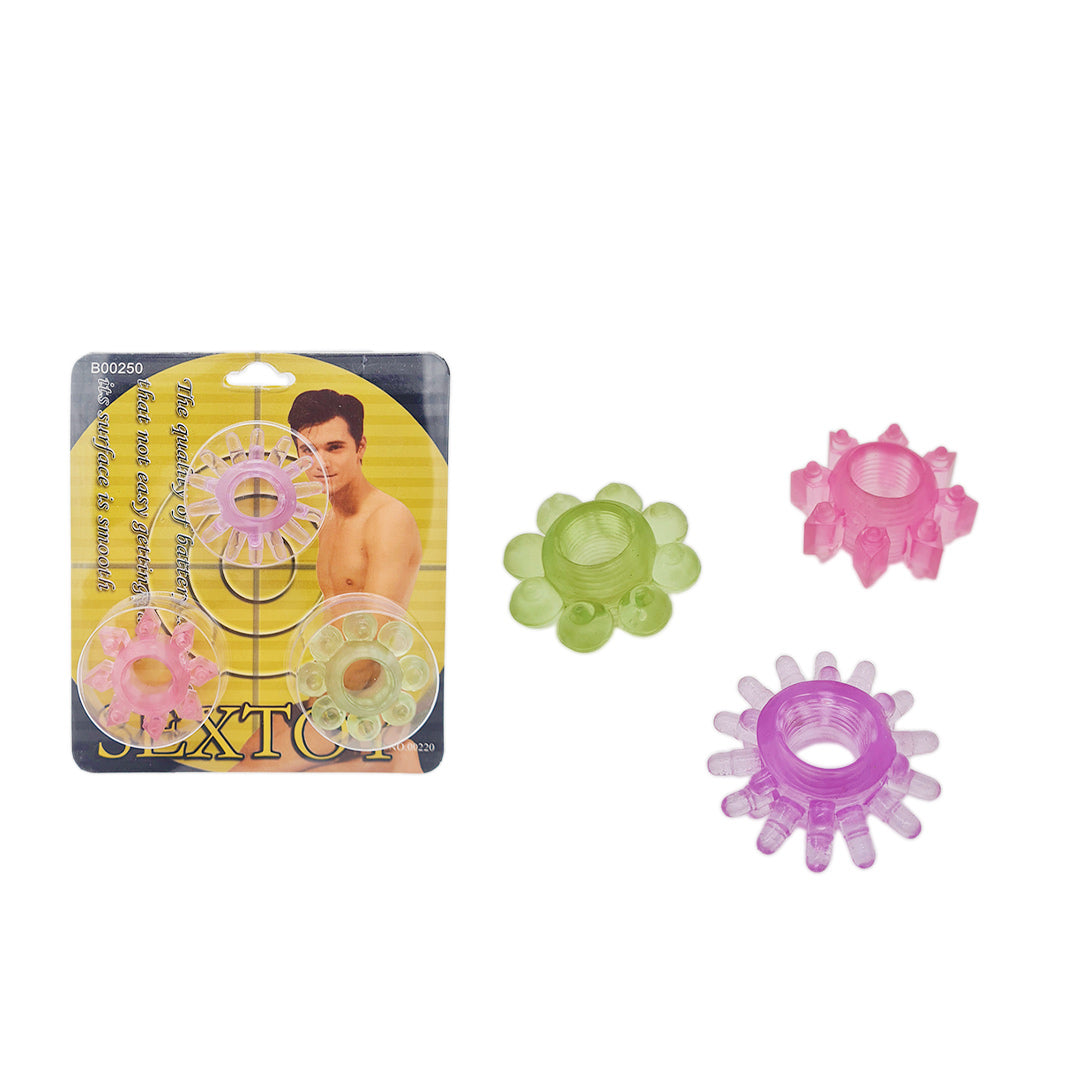 Tripack anillos colores